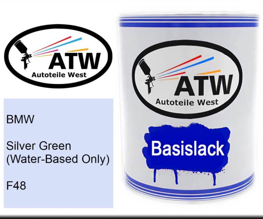 BMW, Silver Green (Water-Based Only), F48: 1L Lackdose, von ATW Autoteile West.